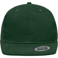 6 Panel Flat Peak Cap - Dark green