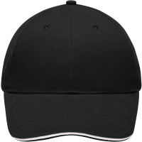 Light Brushed Sandwich Cap - Black/white