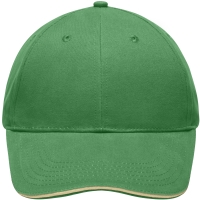 Light Brushed Sandwich Cap - Green/beige