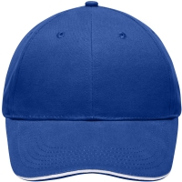 Light Brushed Sandwich Cap - Royal/white