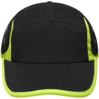 Running 4 Panel Cap - Black/neon yellow