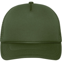 5 Panel Retro Mesh Cap - Dark olive/dark olive