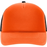 5 Panel Retro Mesh Cap - Orange/black