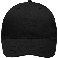 6 Panel Workwear Cap - STRONG - - Black