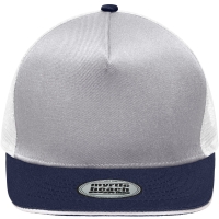 Pro Cap Mesh 5 Panel - Light grey/navy