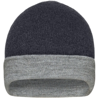 Reversible Beanie - Grey melange/grey heather