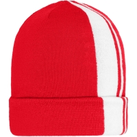 Winter Beanie - Red/white