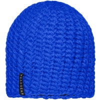 Casual Outsized Crocheted Cap - Aqua