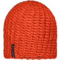 Casual Outsized Crocheted Cap - Orange