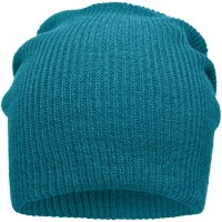 Knitted Long Beanie - Petrol