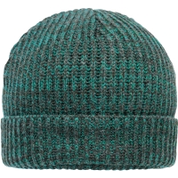 Urban Beanie - Dark green/black melange