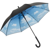 AC regular umbrella FARE® Impressions - Black/cloud design