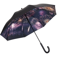 AC regular umbrella FARE® Impressions - Black/firework design