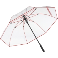 AC golf umbrella FARE® Pure - Transparent red