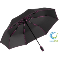 Pocket umbrella FARE® AOC Mini Style - Black magenta