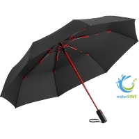 Oversize pocket umbrella FARE® AOC Colorline - Black red