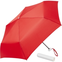 Mini pocket umbrella FARE-Tube® - Red white