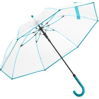 AC regular umbrella FARE® Pure - Transparent petrol