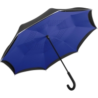 Regular umbrella FARE® Contrary - Black/euroblue