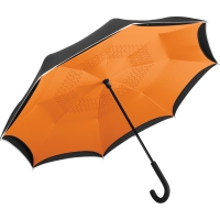 Regular umbrella FARE® Contrary - Black/orange