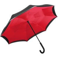 Regular umbrella FARE® Contrary - Black/red