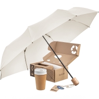 FARE® Set ÖkoBrella To Go - Natural white wS