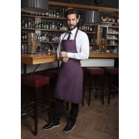 Bib Apron Basic with Buckle - Aubergine