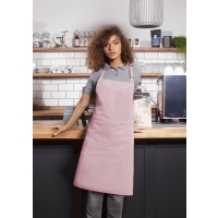 Bib Apron Basic with Buckle and Pocket - Rose