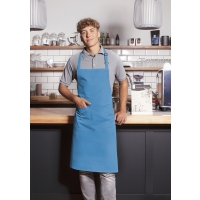 Bib Apron Basic with Buckle and Pocket - Turquoise