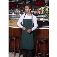 Bib Apron Basic with Buckle and Pocket - Pine green