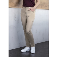 Ladies' 5-Pocket Trousers Classic-Stretch - Pebble beige