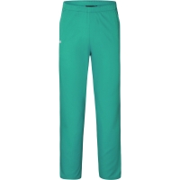 Slip-on Trousers Essential, from Sustainable Material, 65% GRS Certified Recycled Polyester / 35% Conventional Cotton - Emerald green