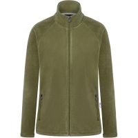 Ladies' Workwear Fleece Jacket Warm-Up, from Sustainable Material , 100% GRS Certified Recycled Polyester - Moss green