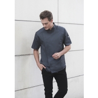 Short-Sleeve Chef Jacket Modern-Look - Anthracite