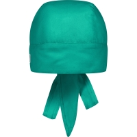 Bandana Essential, from Sustainable Material, 65% GRS Certified Recycled Polyester / 35% Conventional Cotton - Emerald green