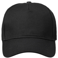 Baseball Cap, from Sustainable Material, Recycled Polyester - Black