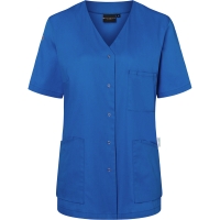 Short-Sleeve Ladies' Tunic Essential, from Sustainable Material, 65% GRS Certified Recycled Polyester / 35% Conventional Cotton - Royal blue