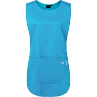 Pull-over Tunic Essential, from Sustainable Material, 65% GRS Certified Recycled Polyester / 35% Conventional Cotton - Pacific blue