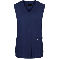 Sleeveless Ladies' Tunic Essential, from Sustainable Material, 65% GRS Certified Recycled Polyester / 35% Conventional Cotton - Navy