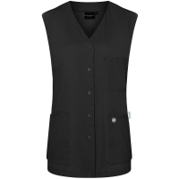Sleeveless Ladies' Tunic Essential, from Sustainable Material, 65% GRS Certified Recycled Polyester / 35% Conventional Cotton - Black