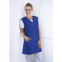 Sleeveless Ladies' Tunic Essential, from Sustainable Material, 65% GRS Certified Recycled Polyester / 35% Conventional Cotton - Royal blue