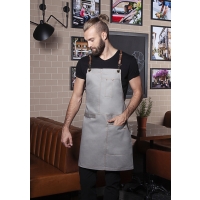 Bib Apron Urban X-Style - Stone grey