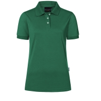 Ladies' Workwear Polo Shirt Modern-Flair, from Sustainable Material, 51% GRS Certified Recycled Polyester / 47% Conventional Cotton / 2% Conventional Elastane - Forest green