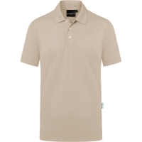 Men's Workwear Polo Shirt Modern-Flair, from Sustainable Material, 51% GRS Certified Recycled Polyester / 47% Conventional Cotton / 2% Conventional Elastane - Sand