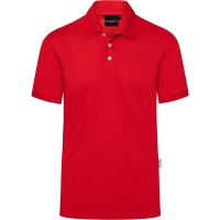 Men's Workwear Polo Shirt Modern-Flair, from Sustainable Material, 51% GRS Certified Recycled Polyester / 47% Conventional Cotton / 2% Conventional Elastane - Red