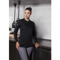 Long-Sleeve Ladies' Work Shirt Performance - Black