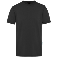 Men's Workwear T-Shirt Casual-Flair, from Sustainable Material, 51% GRS Certified Recycled Polyester / 46% Conventional Cotton / 3% Conventional Elastane - Black