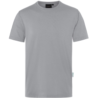 Men's Workwear T-Shirt Casual-Flair, from Sustainable Material, 51% GRS Certified Recycled Polyester / 46% Conventional Cotton / 3% Conventional Elastane - Platinum grey