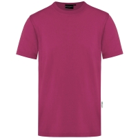 Men's Workwear T-Shirt Casual-Flair, from Sustainable Material, 51% GRS Certified Recycled Polyester / 46% Conventional Cotton / 3% Conventional Elastane - Fuchsia