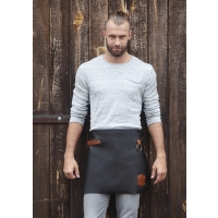 Leather Waist Apron - Black